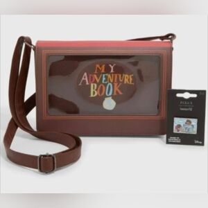 Loungefly Disney Pixar Up Adventure Book & Pin Collector Crossbody Bag Purse New